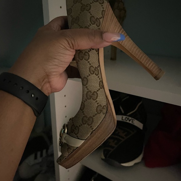 🤎🇮🇹Vintage Gucci Beige & Ebony original GG Size 10 - Picture 7 of 13